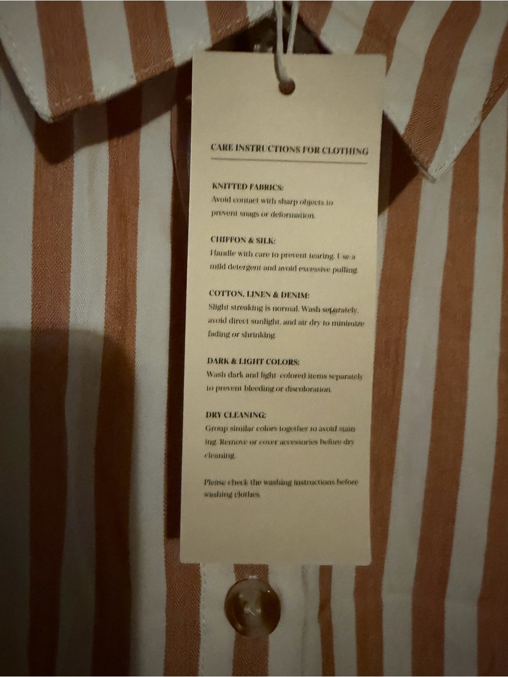Striped Ruffle Hem Button-Up Shirt - Picture 3 of 7